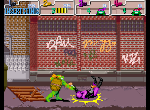 Teenage Mutant Ninja Turtles: Turtles in Time screenshot 2 for Super Famicom